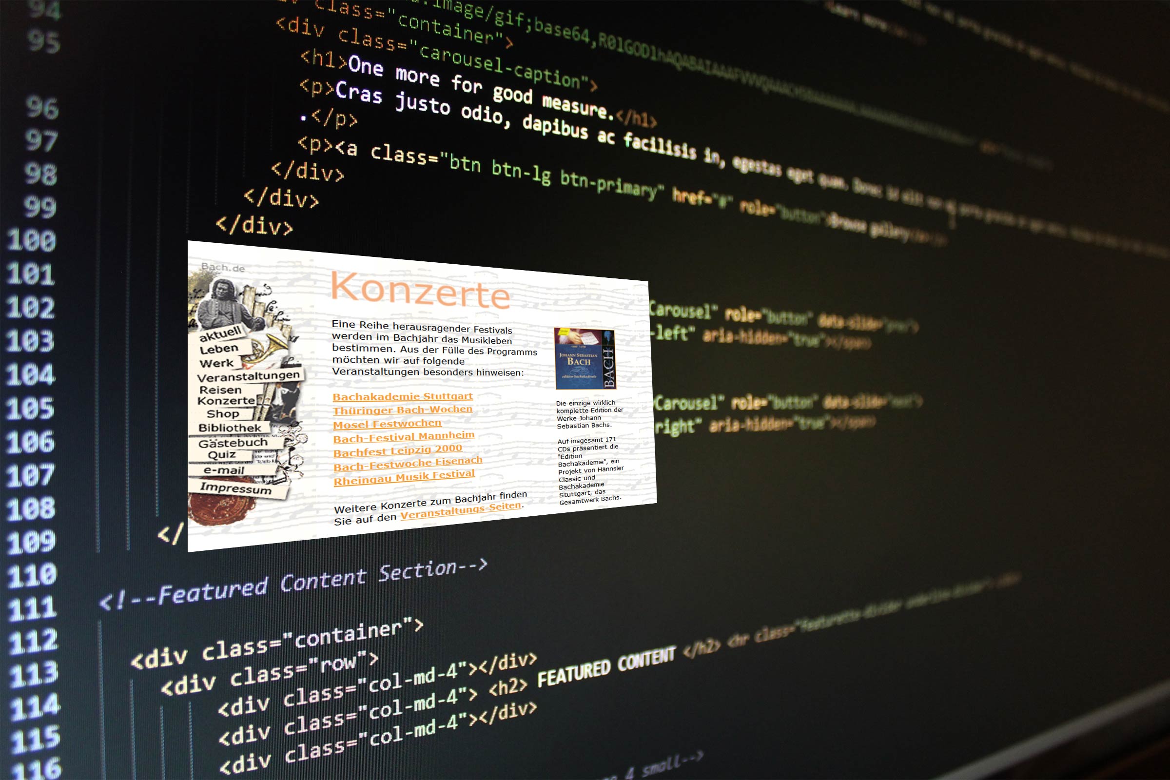 Der Name BACH ist das Synonym für klassische Musik in Deutschland überhaupt.