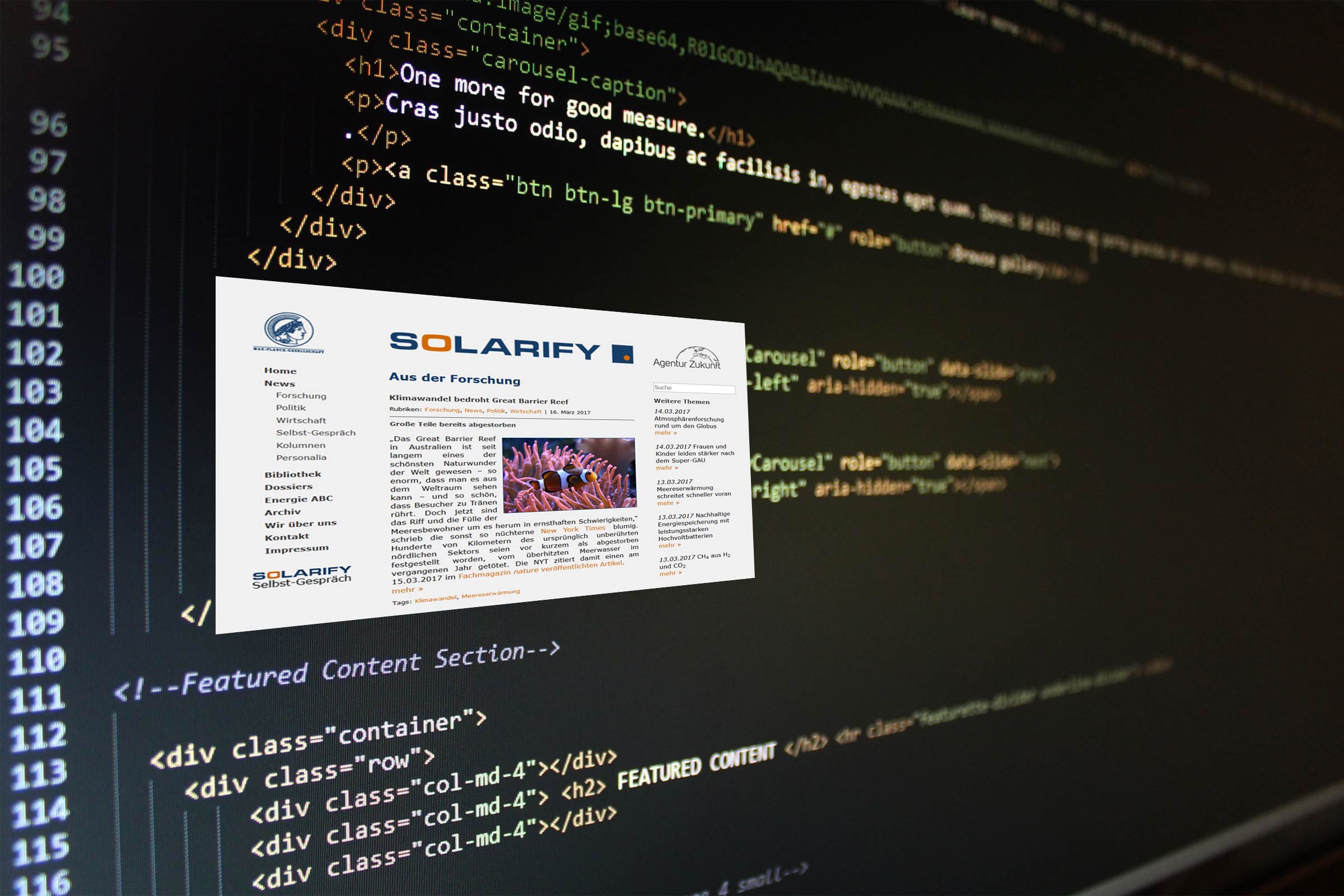 Zum Thema Energiewende gibt es viel Wind und warme Luft. Solarify liefert seriöse Fakten ...